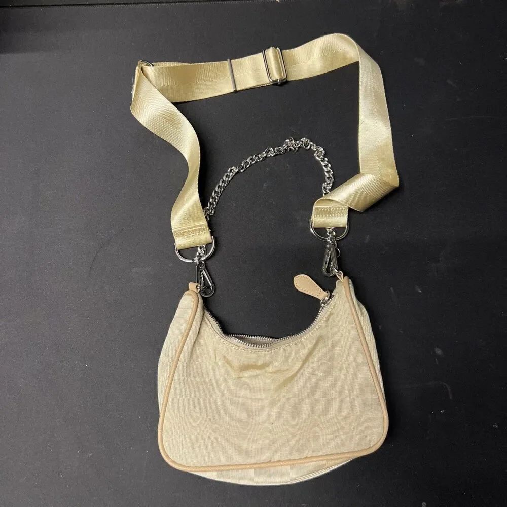 Urban Outfitters Beige Bag Purse Convertible Athleisure Crossbody Chain